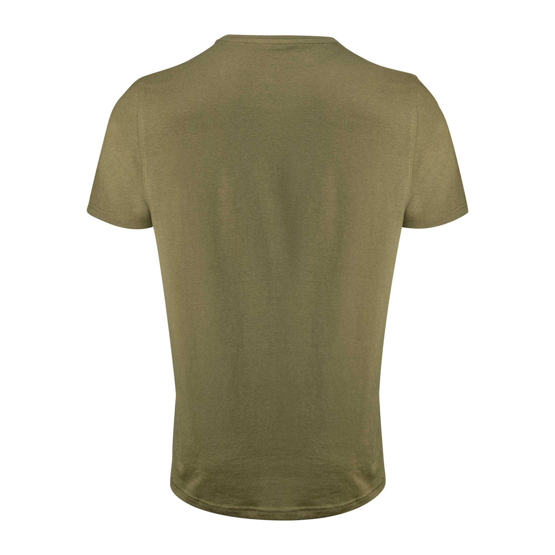 Moss Green - Back - James Harvest Mens Walcott T-Shirt