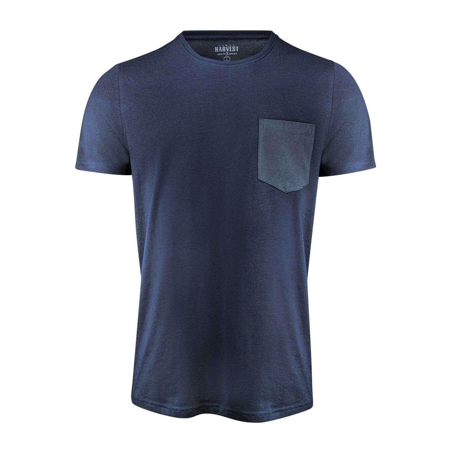 Navy - Front - James Harvest Mens Walcott T-Shirt