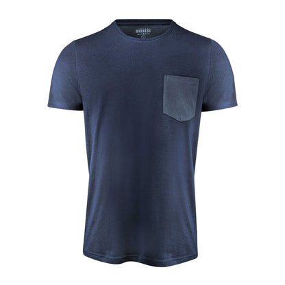 Navy - Front - James Harvest Mens Walcott T-Shirt