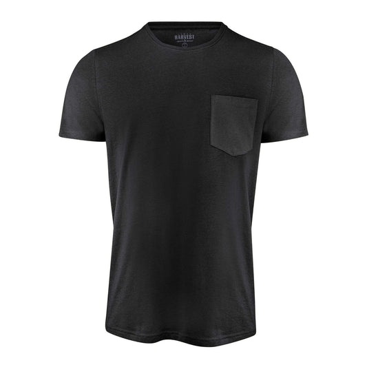 Black - Front - James Harvest Mens Walcott T-Shirt