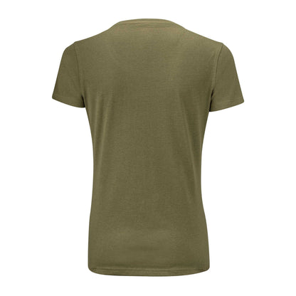 Moss Green - Back - James Harvest Womens-Ladies Walcott T-Shirt