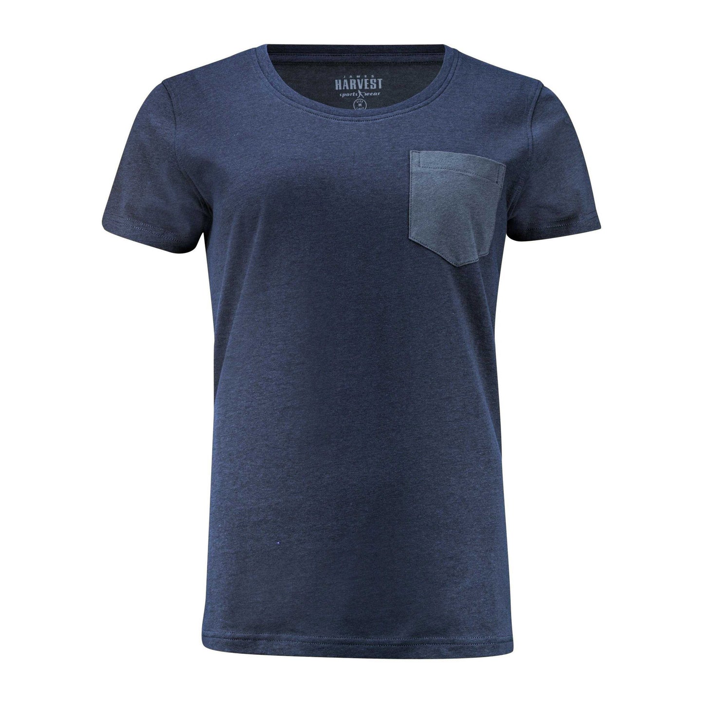 Navy - Front - James Harvest Womens-Ladies Walcott T-Shirt
