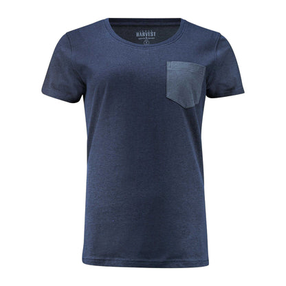 Navy - Front - James Harvest Womens-Ladies Walcott T-Shirt