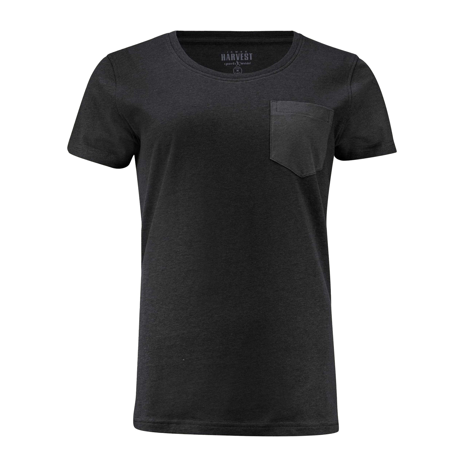 Black - Front - James Harvest Womens-Ladies Walcott T-Shirt