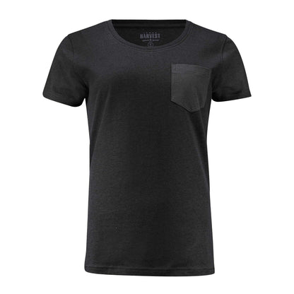 Black - Front - James Harvest Womens-Ladies Walcott T-Shirt