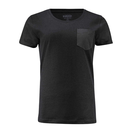 Black - Front - James Harvest Womens-Ladies Walcott T-Shirt