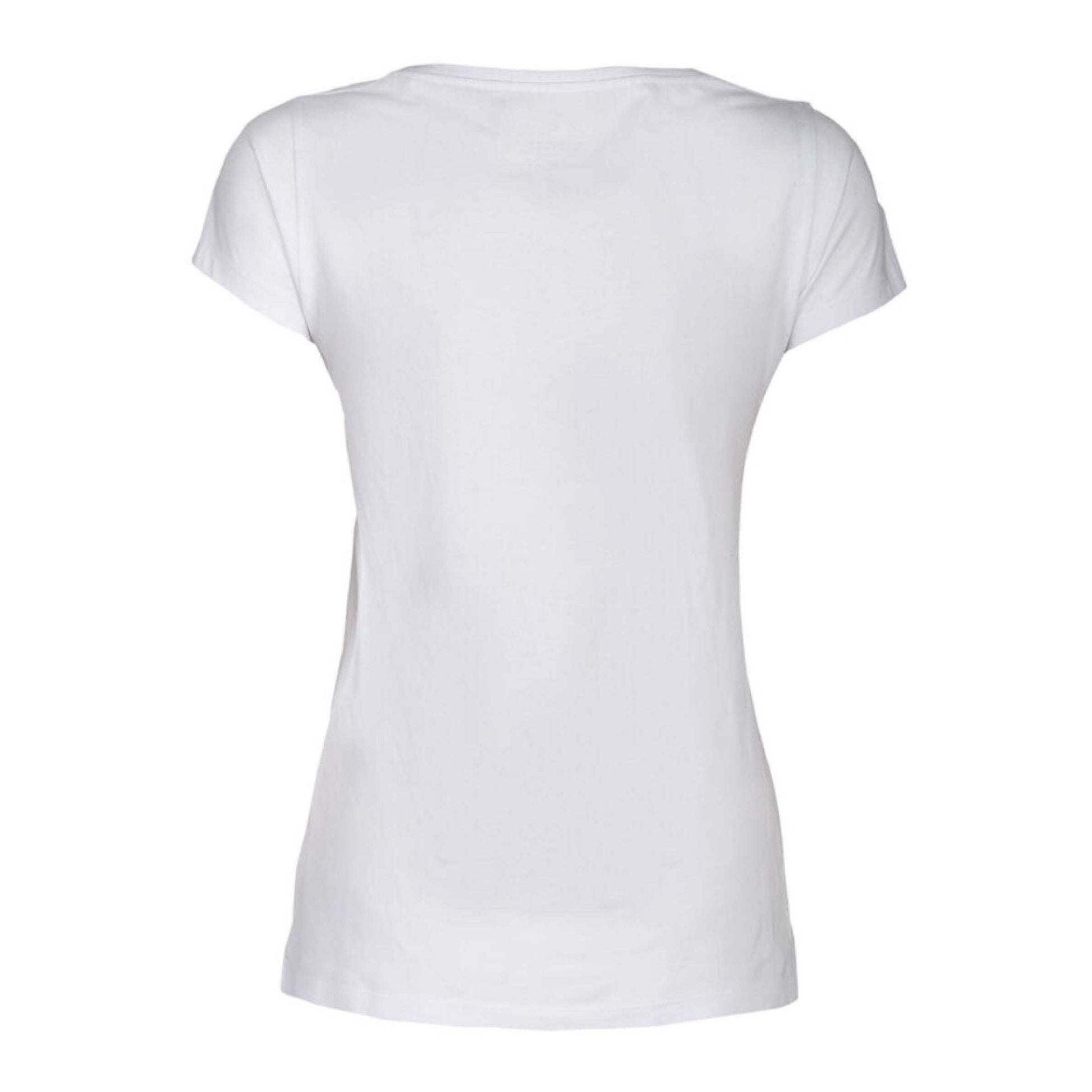 White - Back - James Harvest Womens-Ladies Whailford V Neck T-Shirt