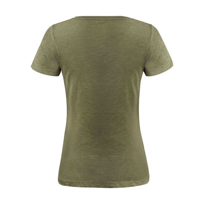 Moss Green - Back - James Harvest Womens-Ladies Whailford V Neck T-Shirt