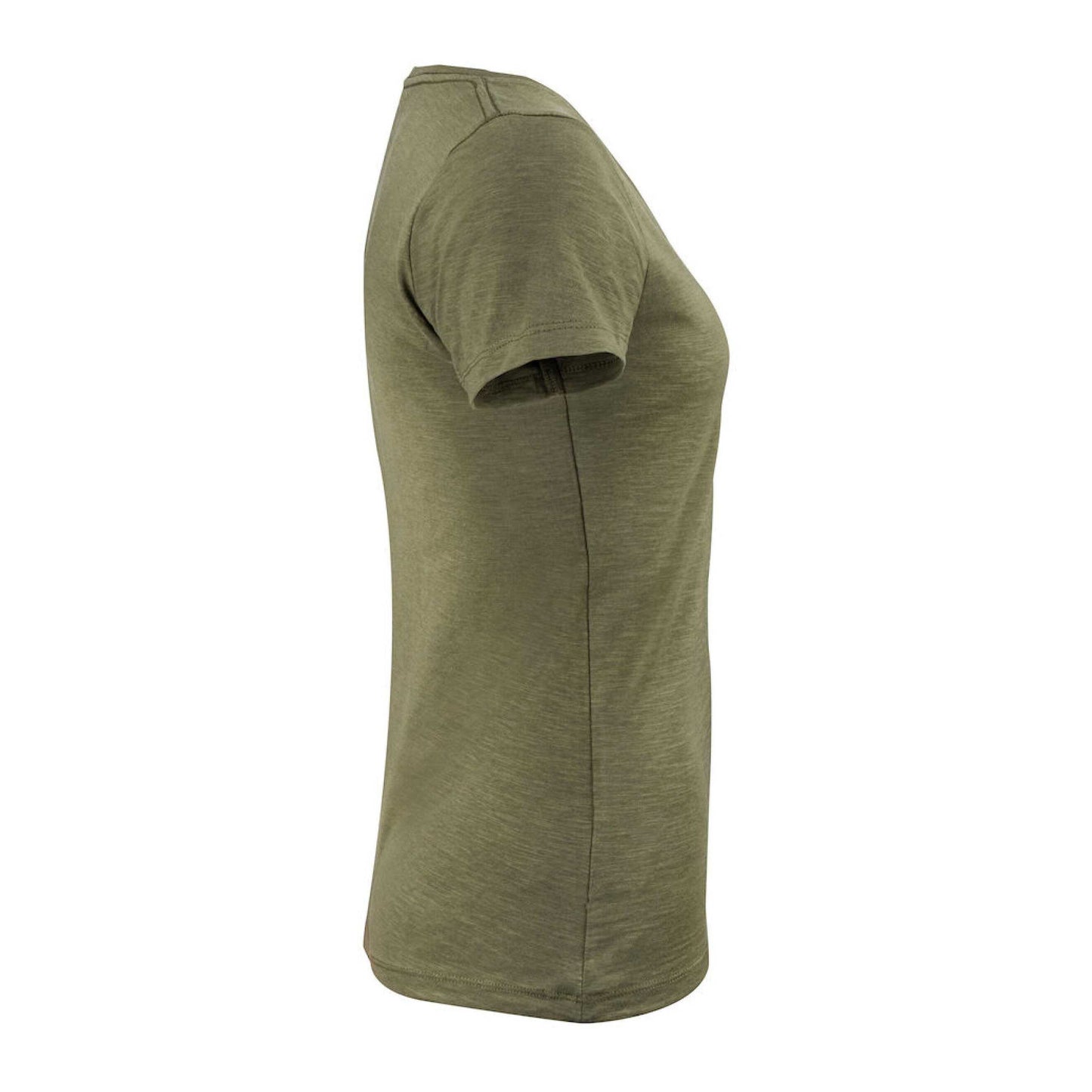 Moss Green - Lifestyle - James Harvest Womens-Ladies Whailford V Neck T-Shirt