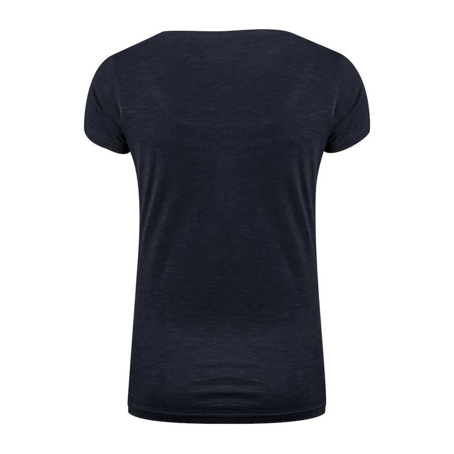 Navy - Back - James Harvest Womens-Ladies Whailford V Neck T-Shirt