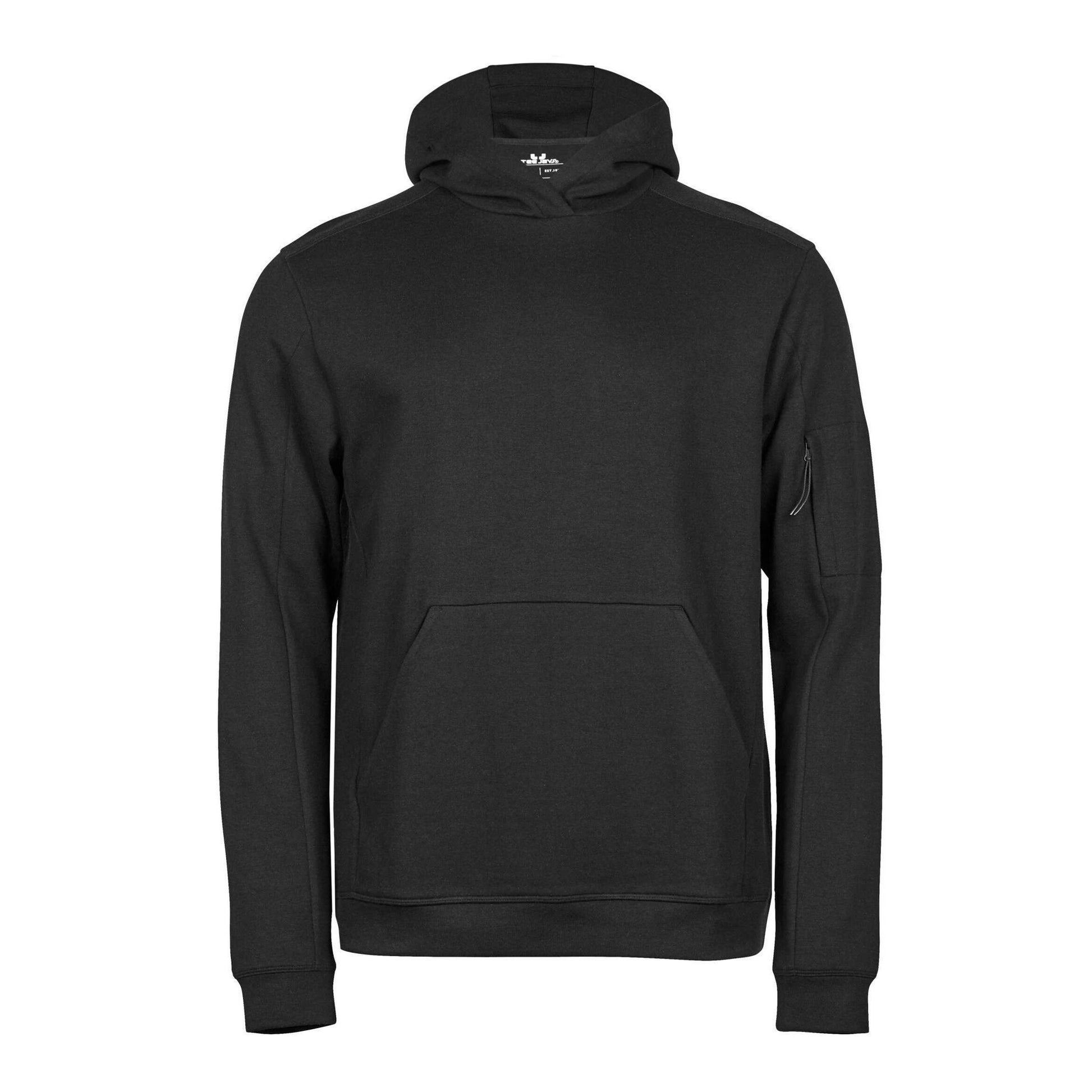 Black - Front - Tee Jays Mens Athletic Hoodie