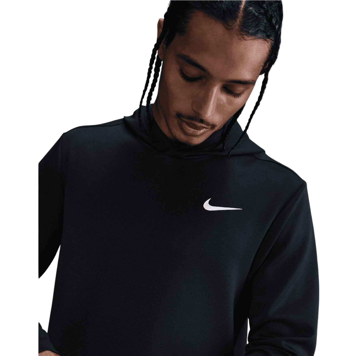 Black-White - Side - Nike Mens Therma Flex Dri-FIT Golf Hoodie