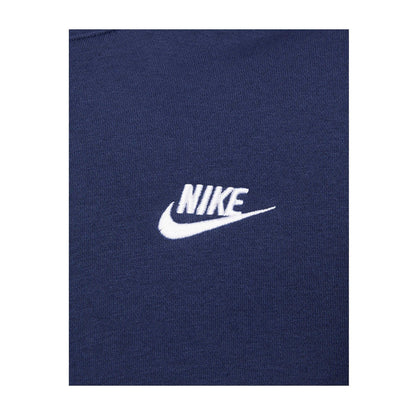 Midnight Navy-White - Side - Nike Unisex Adult Sportswear Club Hoodie