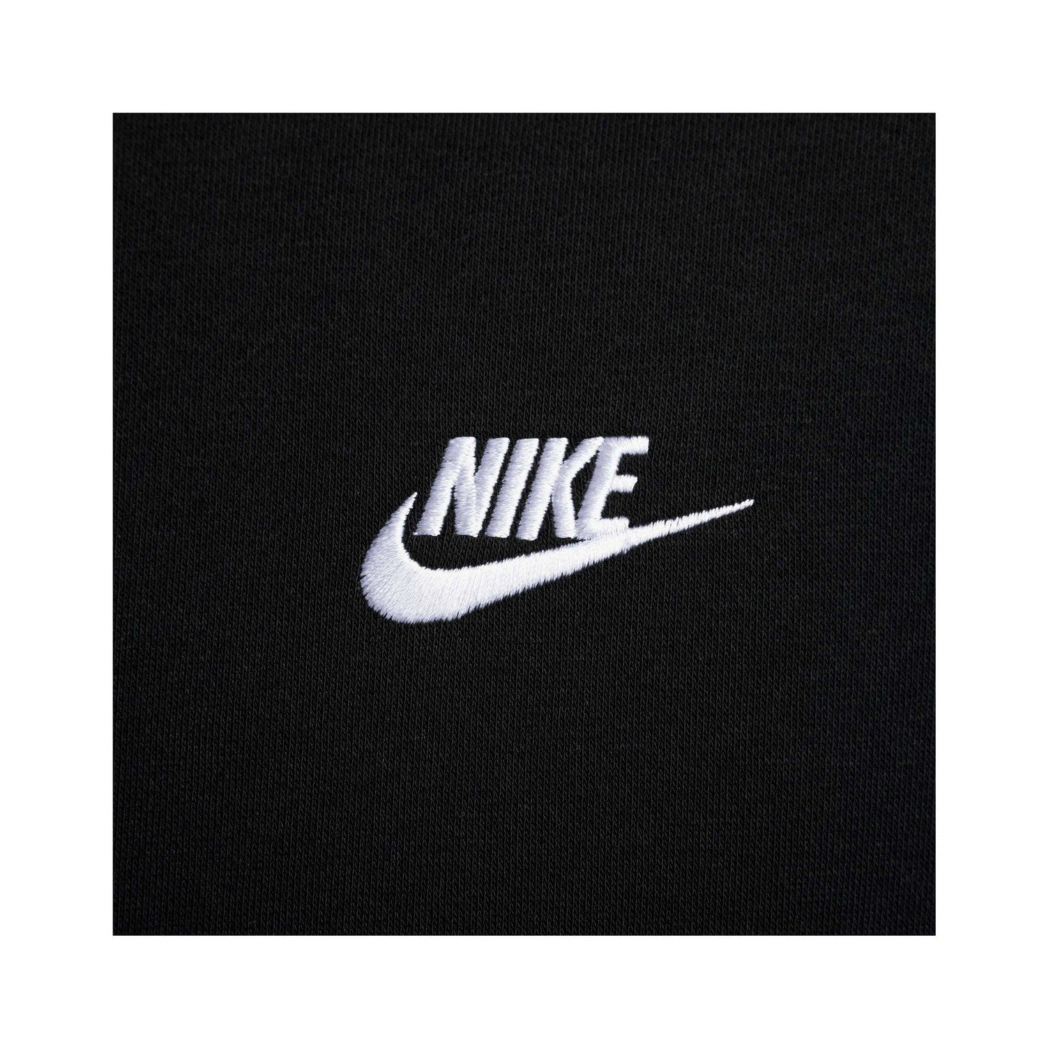 Black-White - Side - Nike Unisex Adult Sportswear Club Hoodie