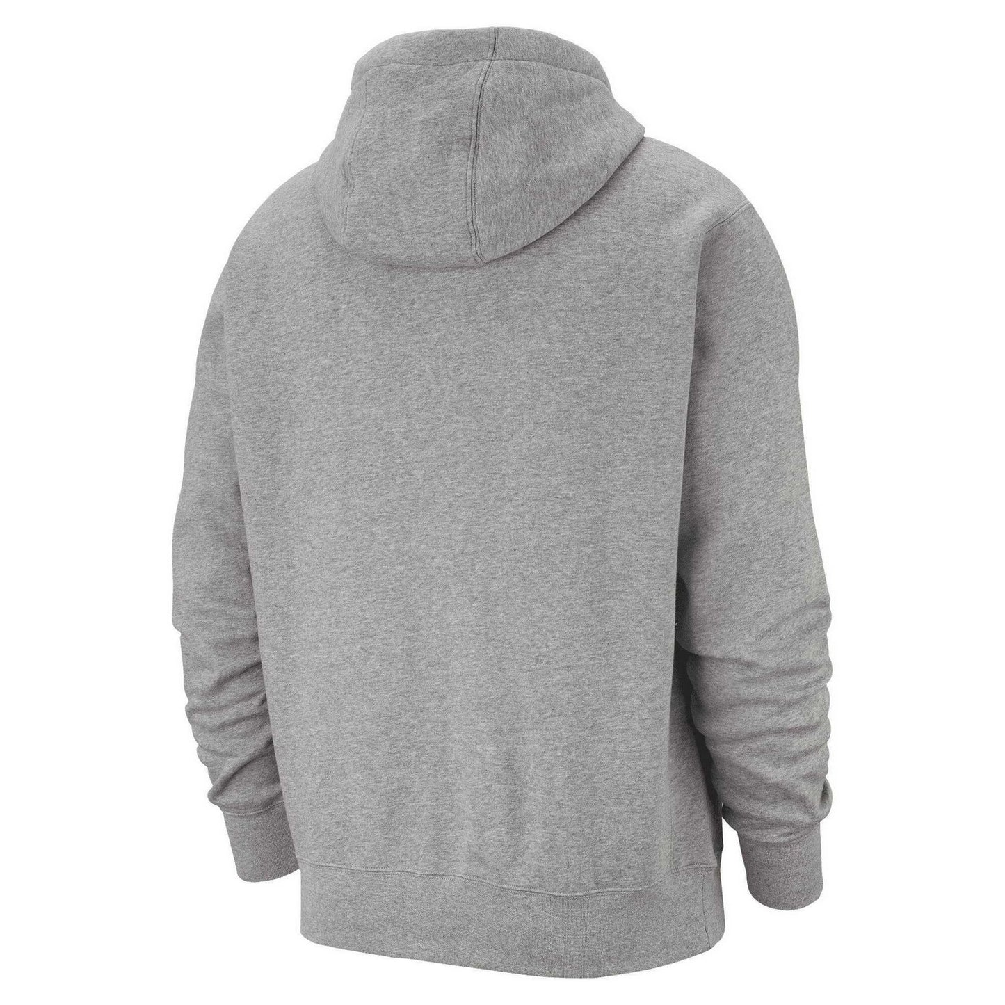Dark Grey Heather-Matted Silver-White - Back - Nike Unisex Adult Sportswear Club Hoodie