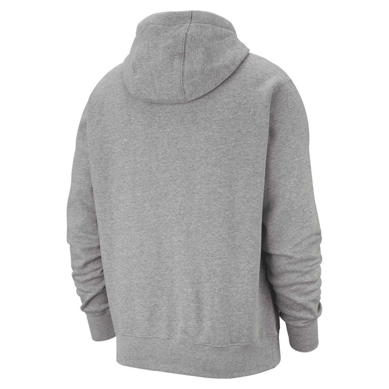 Dark Grey Heather-Matted Silver-White - Back - Nike Unisex Adult Sportswear Club Hoodie
