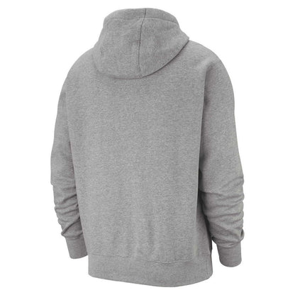 Dark Grey Heather-Matted Silver-White - Back - Nike Unisex Adult Sportswear Club Hoodie