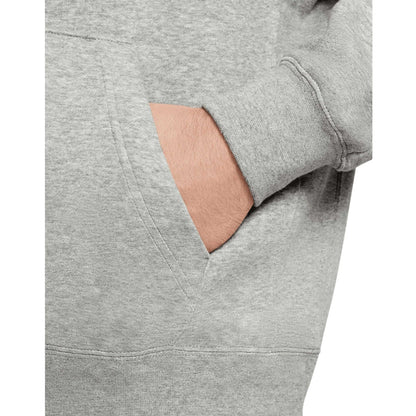 Dark Grey Heather-Matted Silver-White - Lifestyle - Nike Unisex Adult Sportswear Club Hoodie