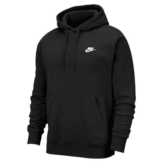 Black-White - Front - Nike Unisex Adult Sportswear Club Hoodie