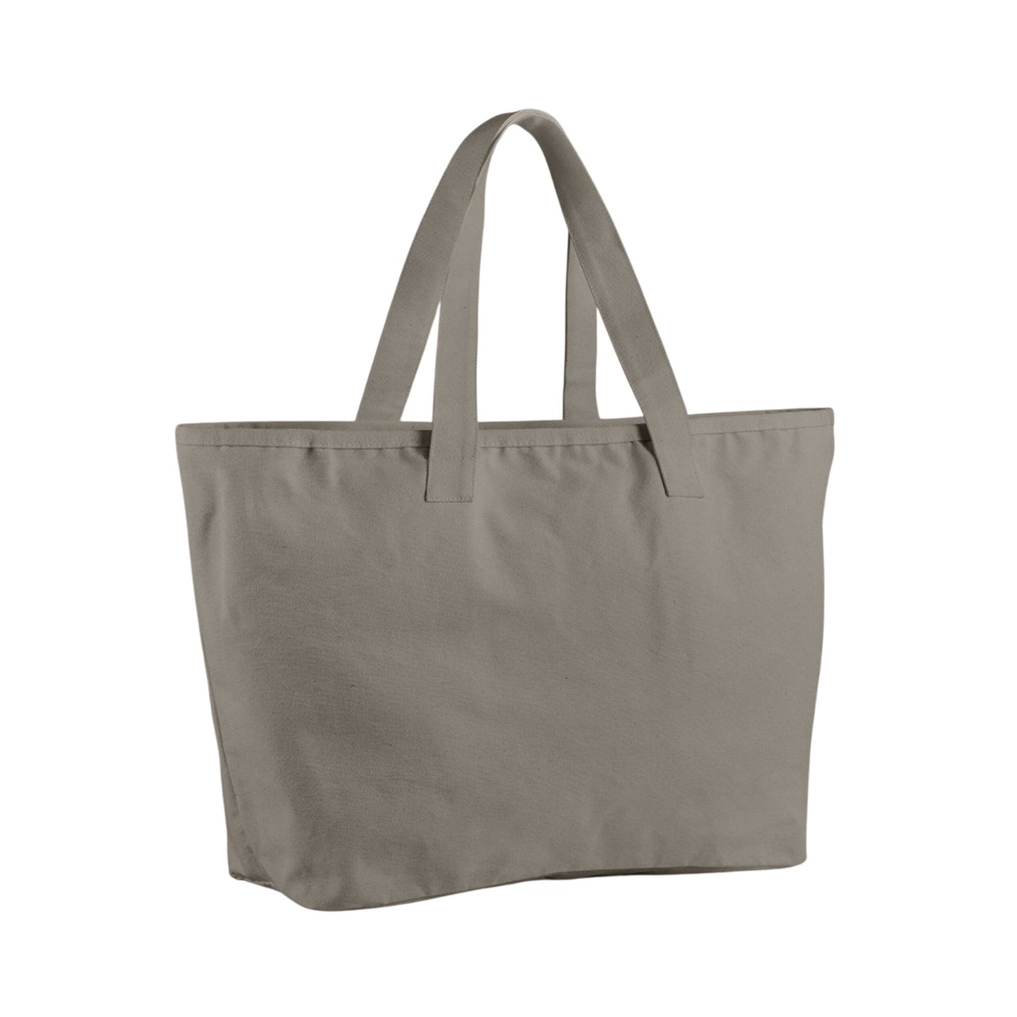 Mushroom - Back - Westford Mill Cotton Heavy Duty Tote Bag
