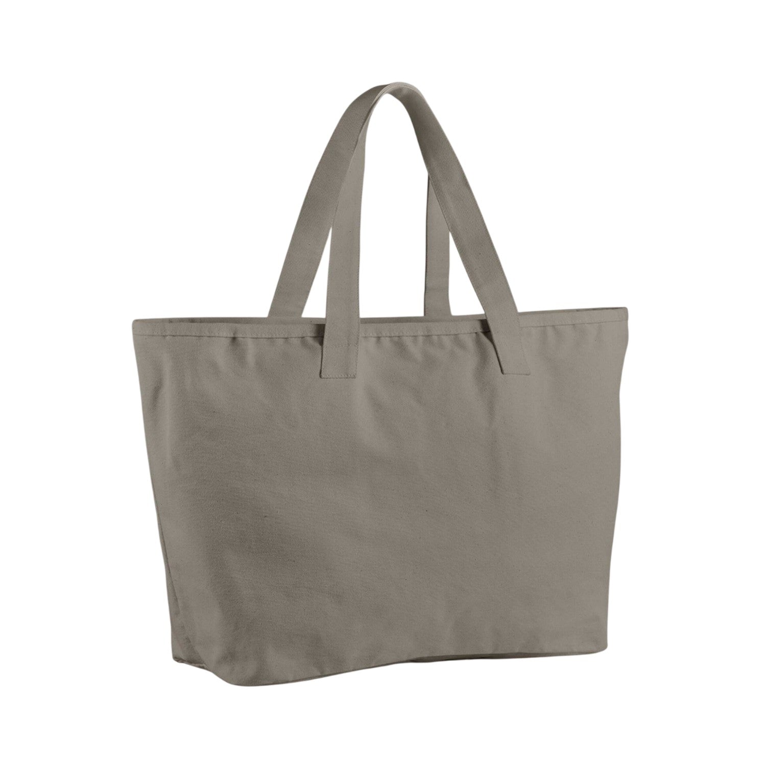 Mushroom - Back - Westford Mill Cotton Heavy Duty Tote Bag