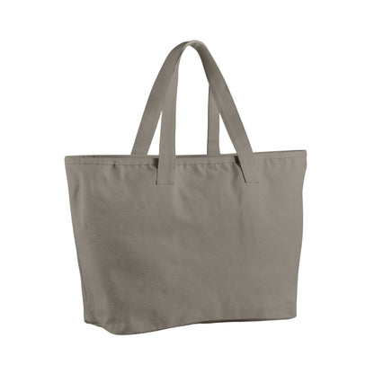 Mushroom - Back - Westford Mill Cotton Heavy Duty Tote Bag