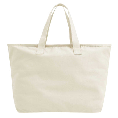 Natural - Front - Westford Mill Cotton Heavy Duty Tote Bag