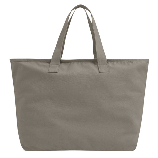 Mushroom - Front - Westford Mill Cotton Heavy Duty Tote Bag