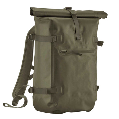 Covert Green - Front - Quadra Roll Top Waterproof Backpack