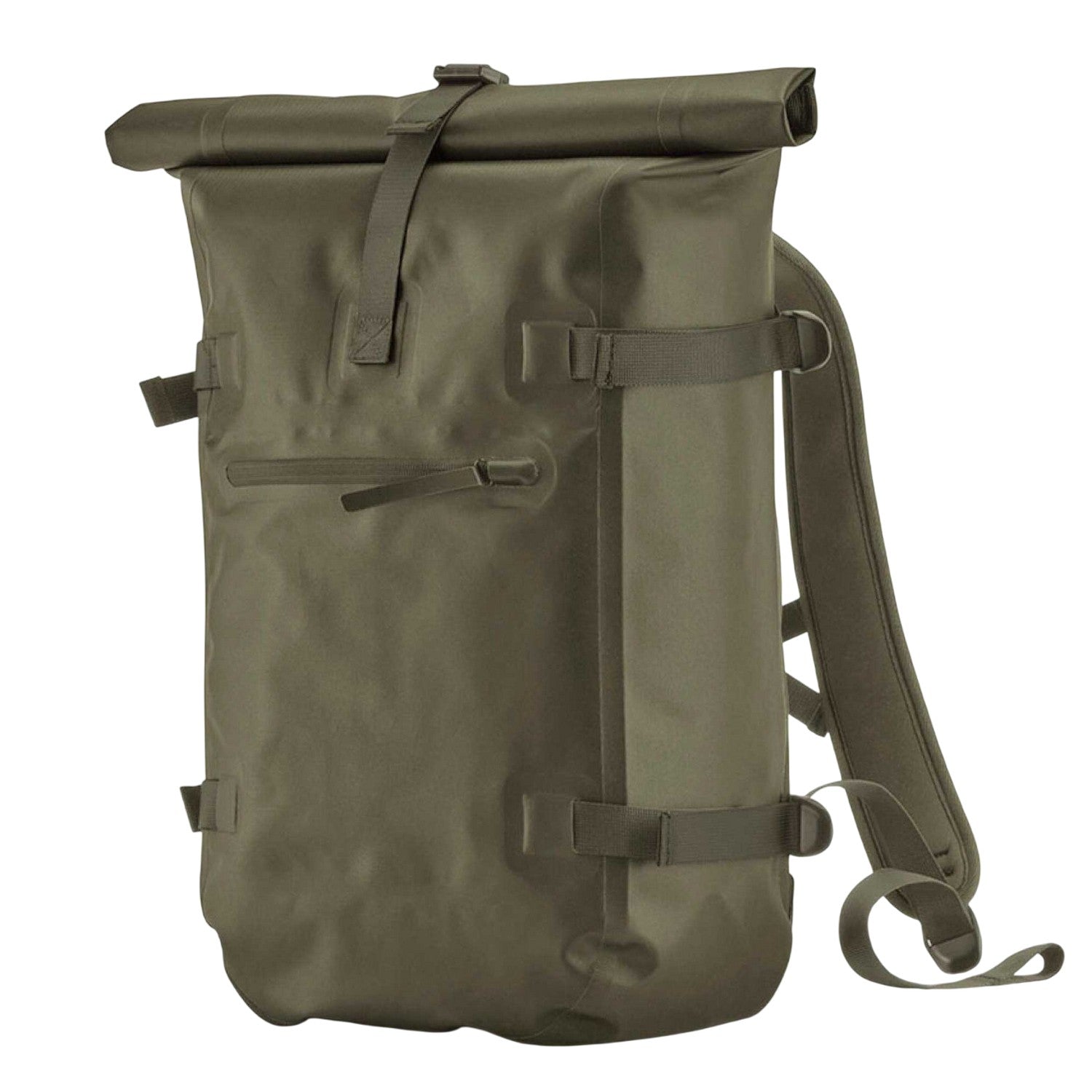 Covert Green - Back - Quadra Roll Top Waterproof Backpack