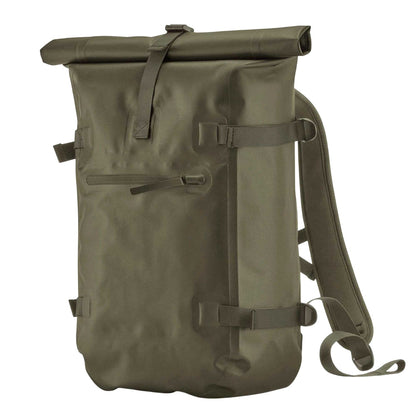 Covert Green - Back - Quadra Roll Top Waterproof Backpack
