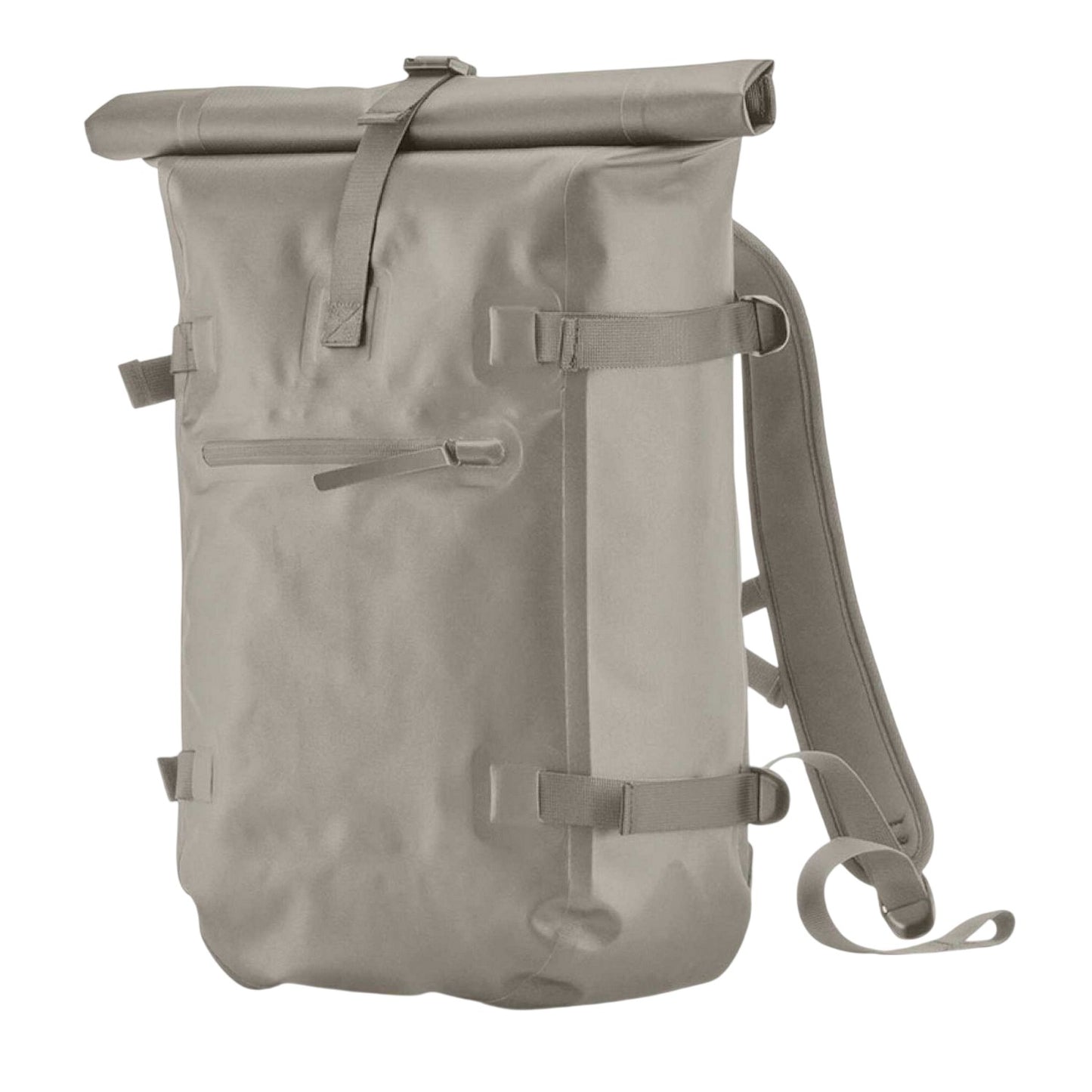 Natural Stone - Back - Quadra Roll Top Waterproof Backpack