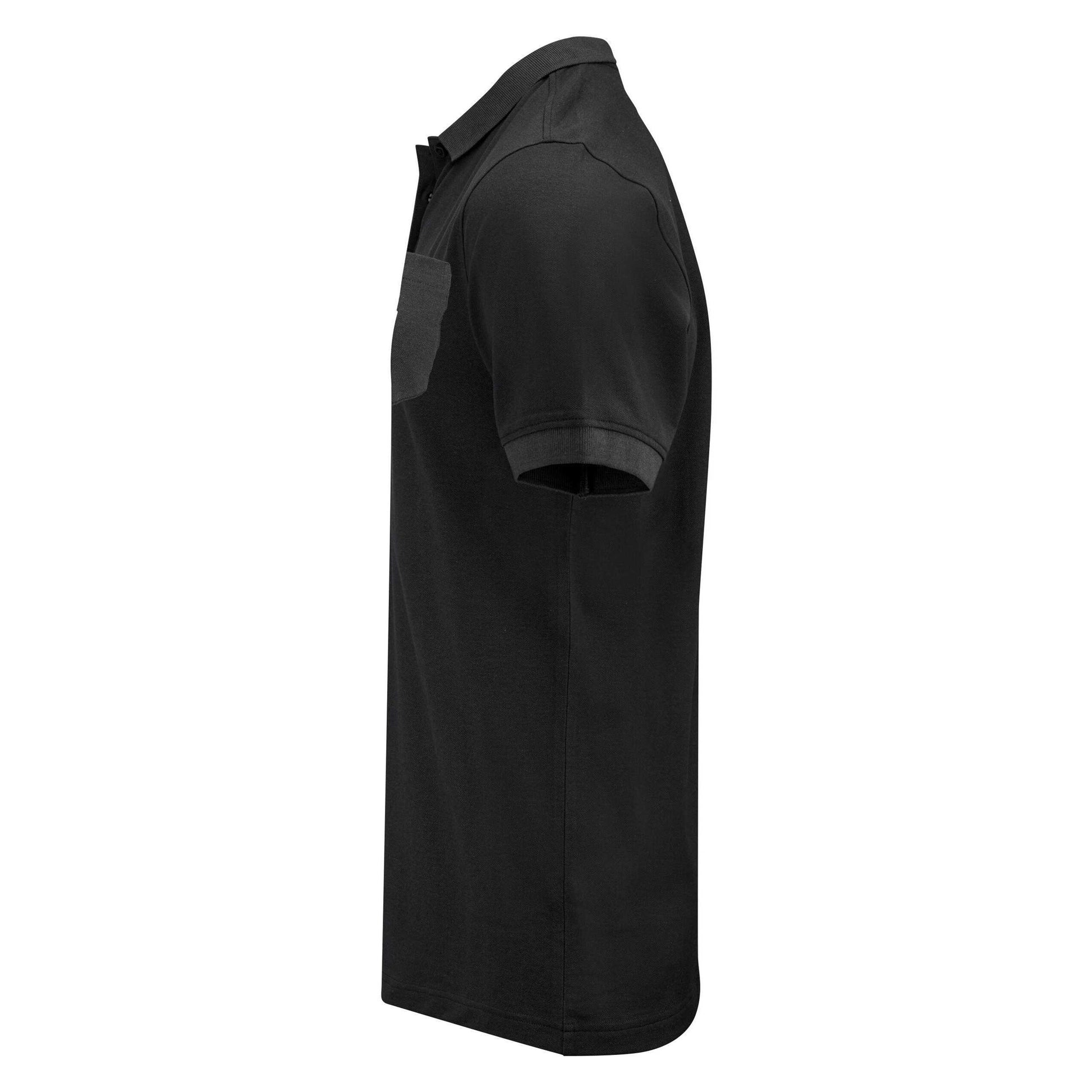 Black - Lifestyle - James Harvest Mens Pinedale Piqué Polo Shirt