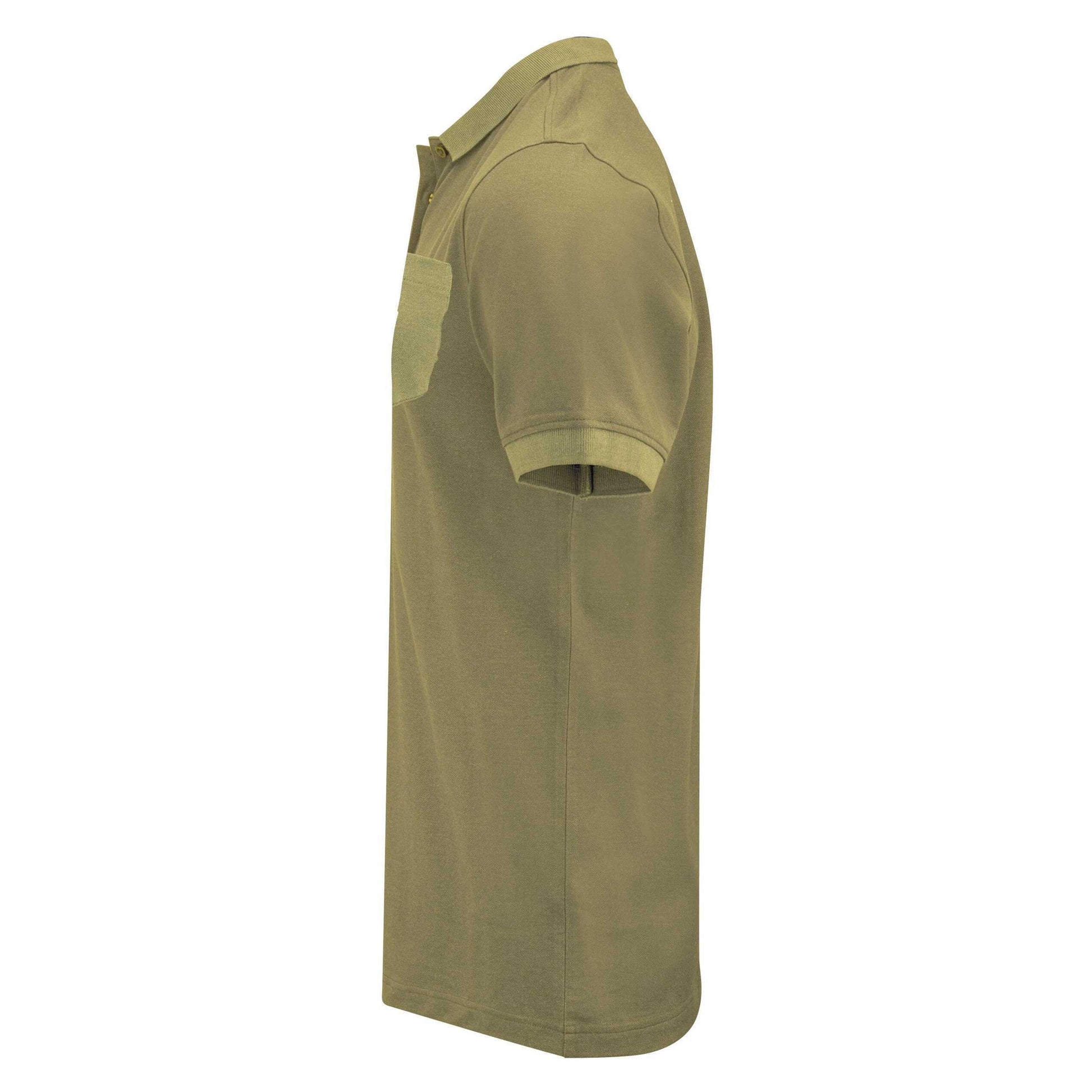 Moss Green - Lifestyle - James Harvest Mens Pinedale Piqué Polo Shirt