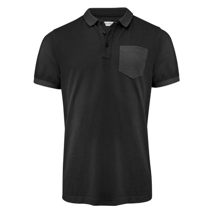 Black - Front - James Harvest Mens Pinedale Piqué Polo Shirt