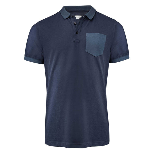 Navy - Front - James Harvest Mens Pinedale Piqué Polo Shirt