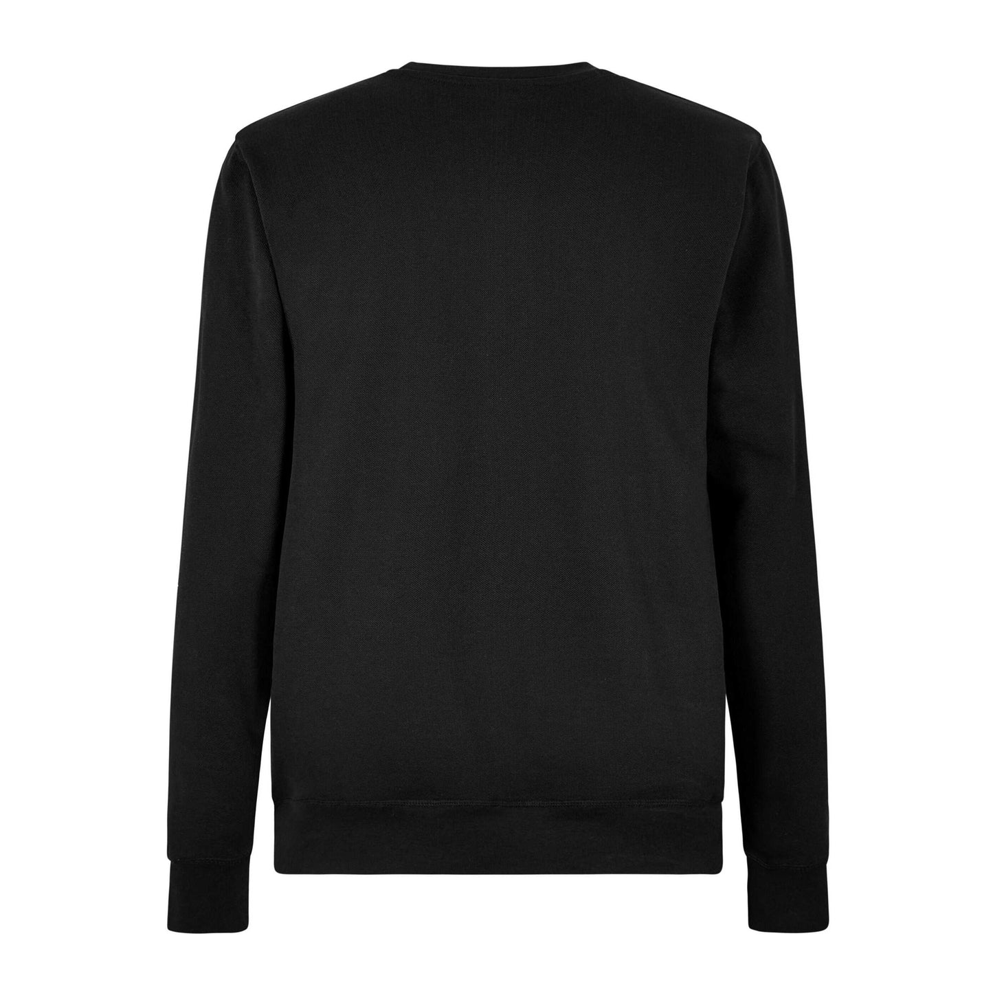 Black - Back - Kustom Kit Mens Pique Regular Sweatshirt