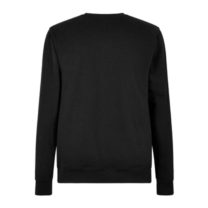 Black - Back - Kustom Kit Mens Pique Regular Sweatshirt