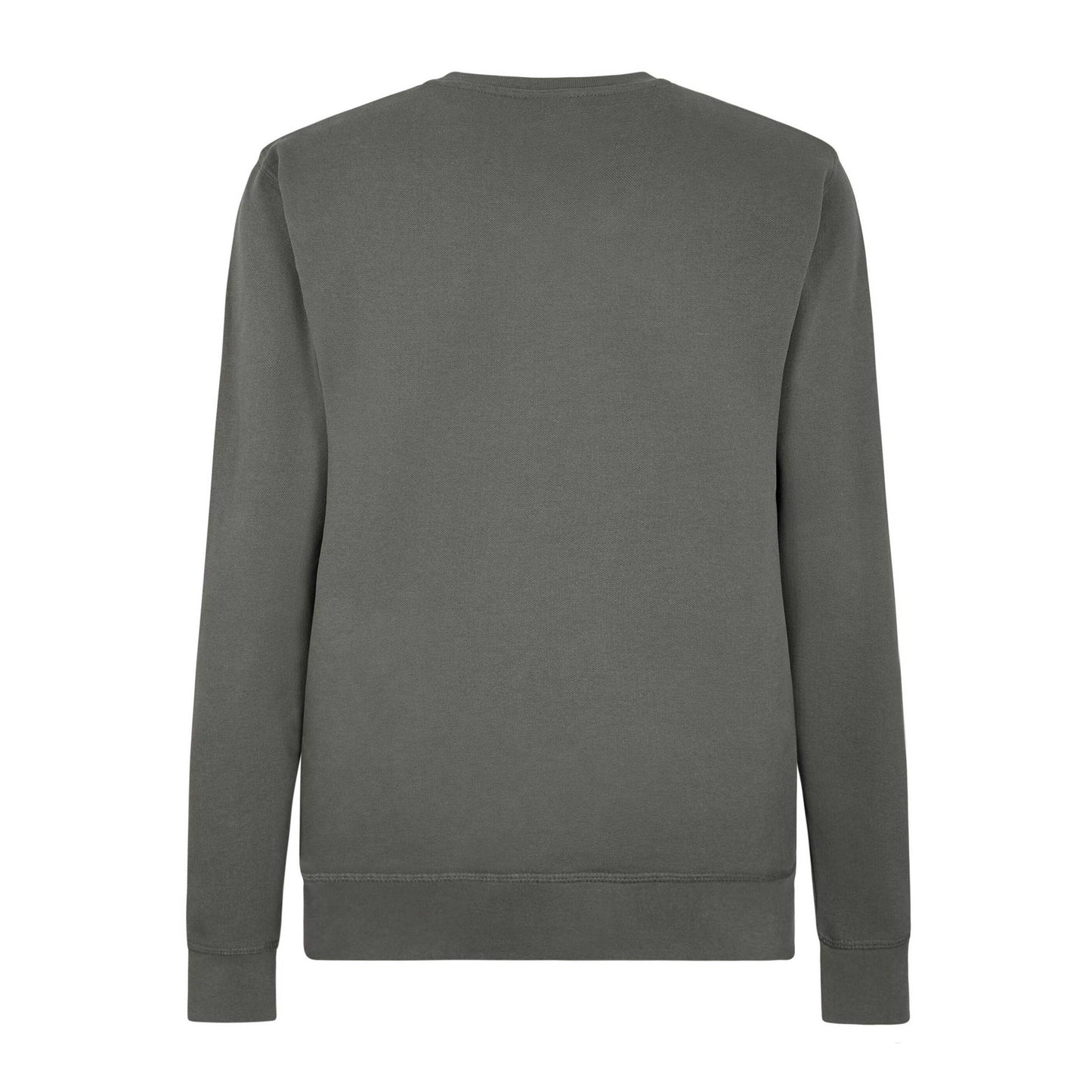 Dark Grey - Back - Kustom Kit Mens Pique Regular Sweatshirt
