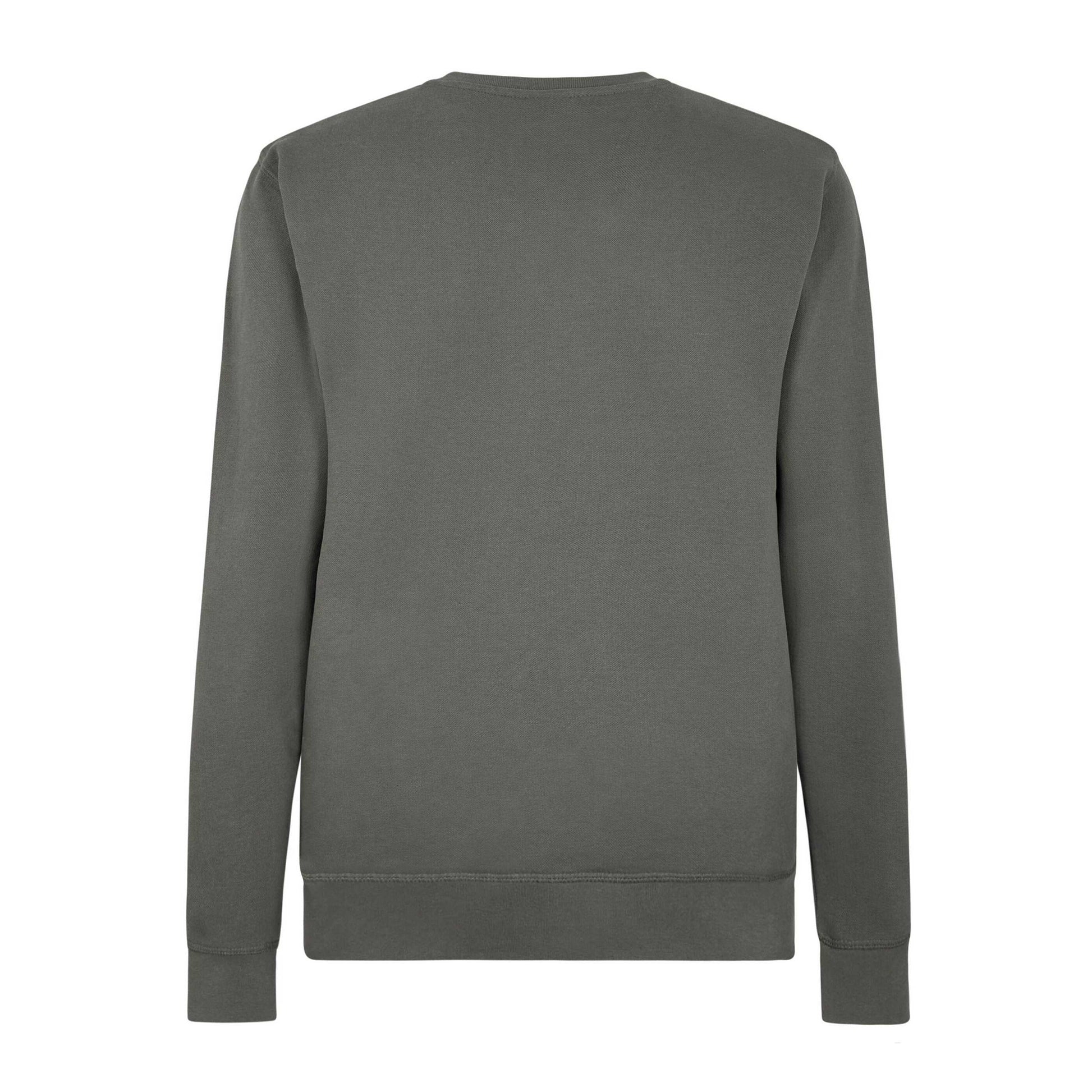 Dark Grey - Back - Kustom Kit Mens Pique Regular Sweatshirt