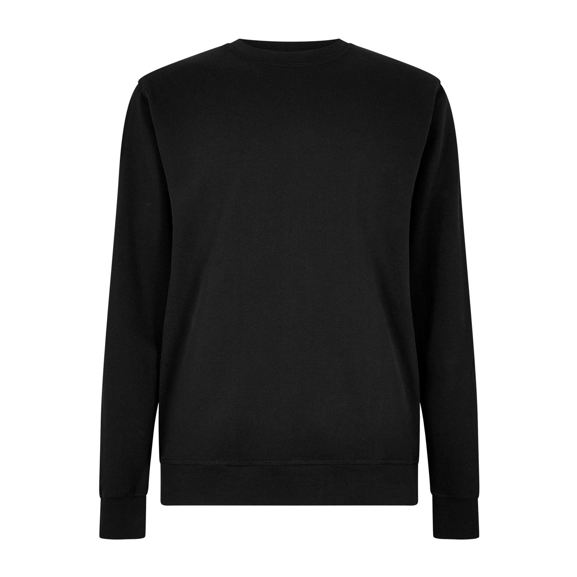 Black - Front - Kustom Kit Mens Pique Regular Sweatshirt