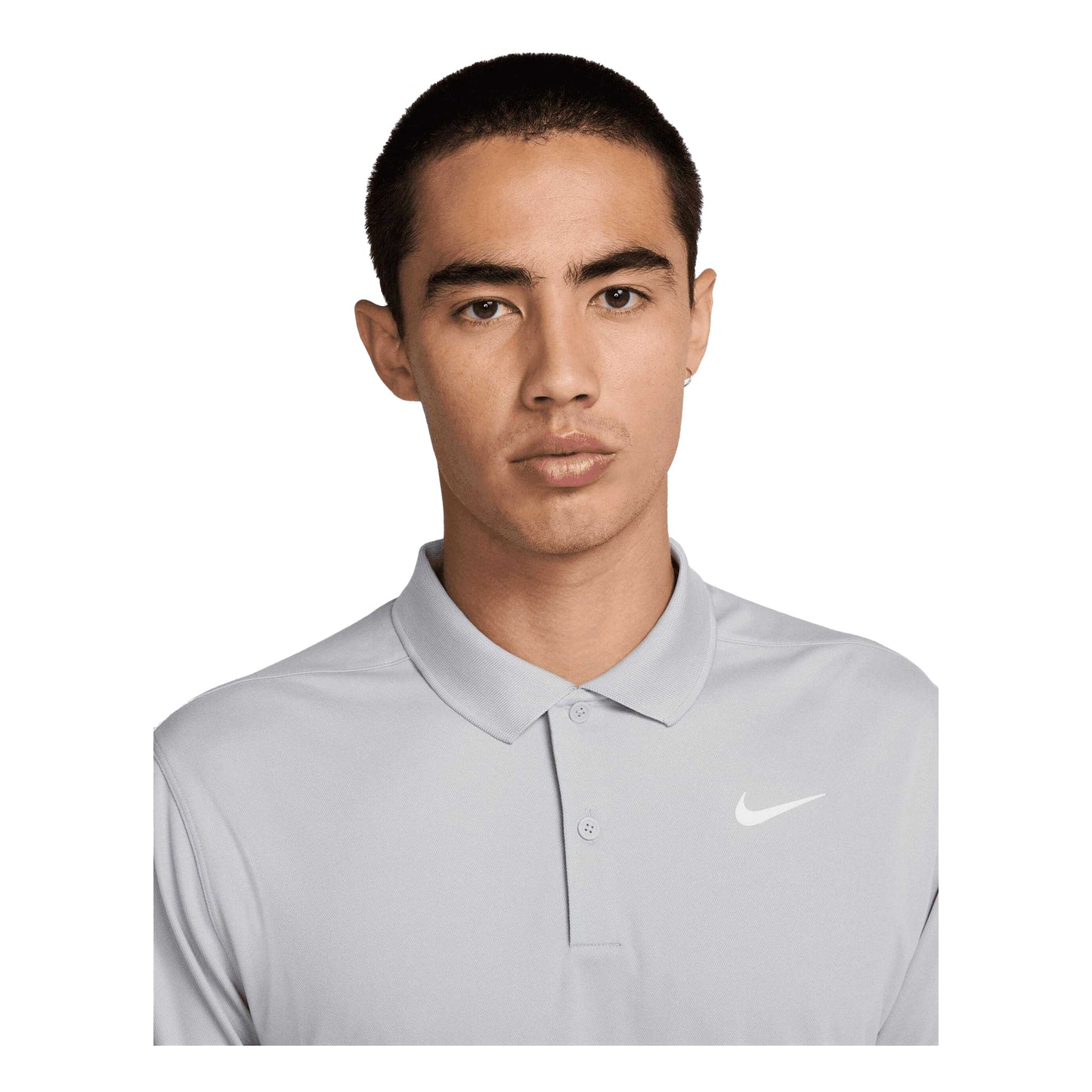 Wolf Grey-White - Side - Nike Mens Victory Solid Polo Shirt