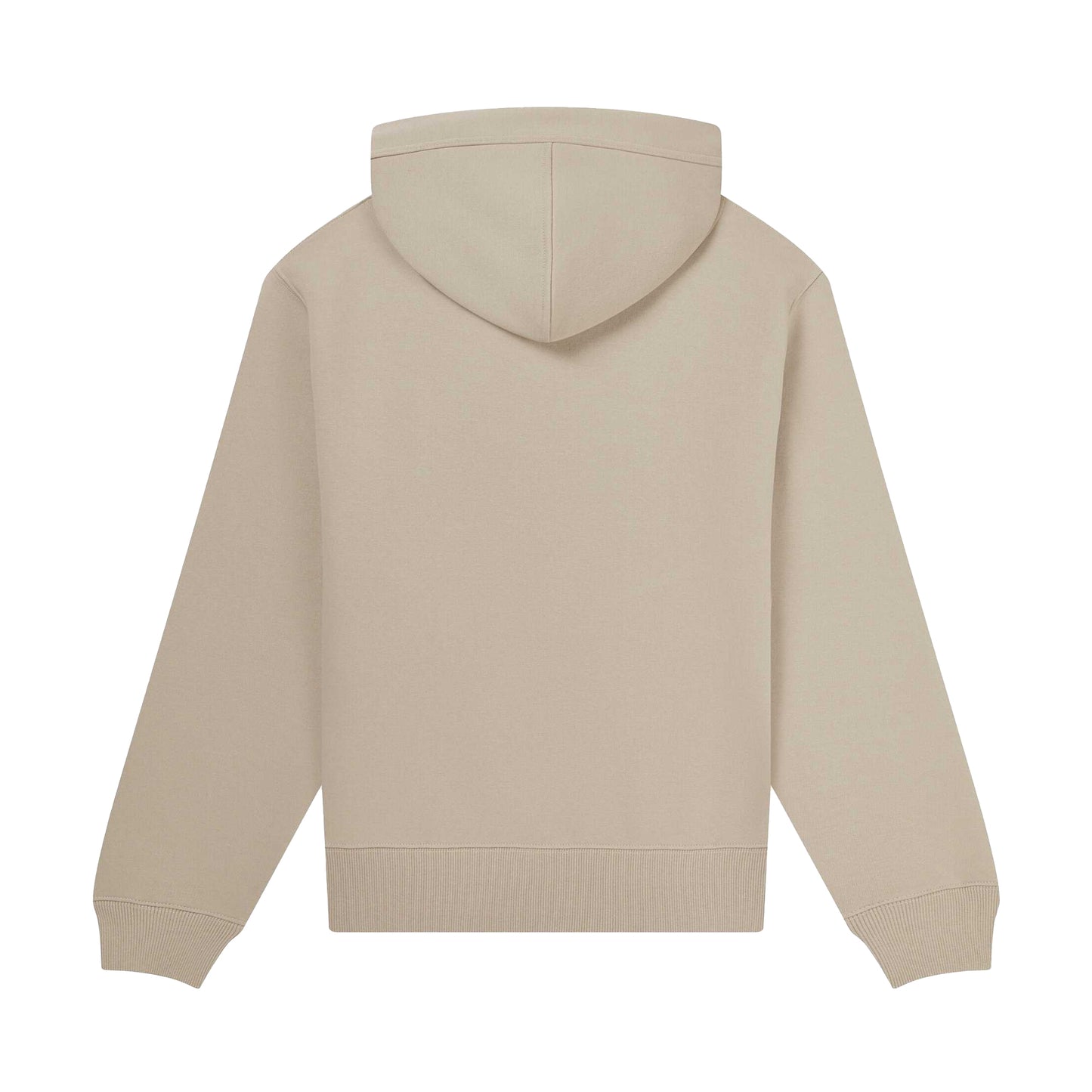 Sand - Back - UCC Label Free Collection Unisex Adult Organic Hoodie