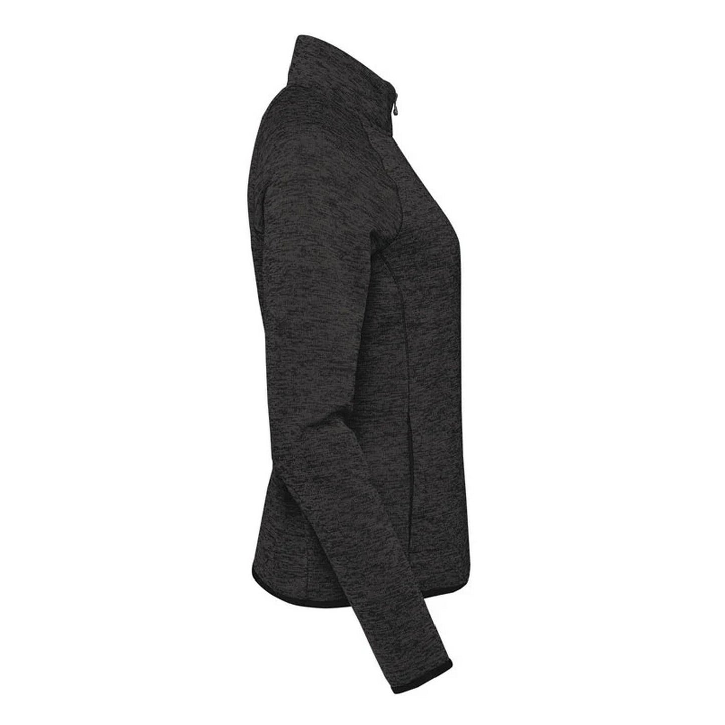 Black Heather - Side - Stormtech Womens-Ladies Yosemite Full Zip Fleece Jacket