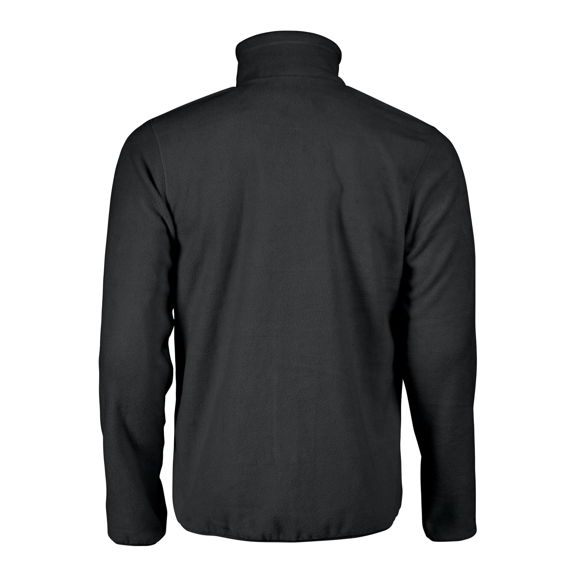 Black - Back - Printer Mens Rocket Full Zip Fleece Jacket