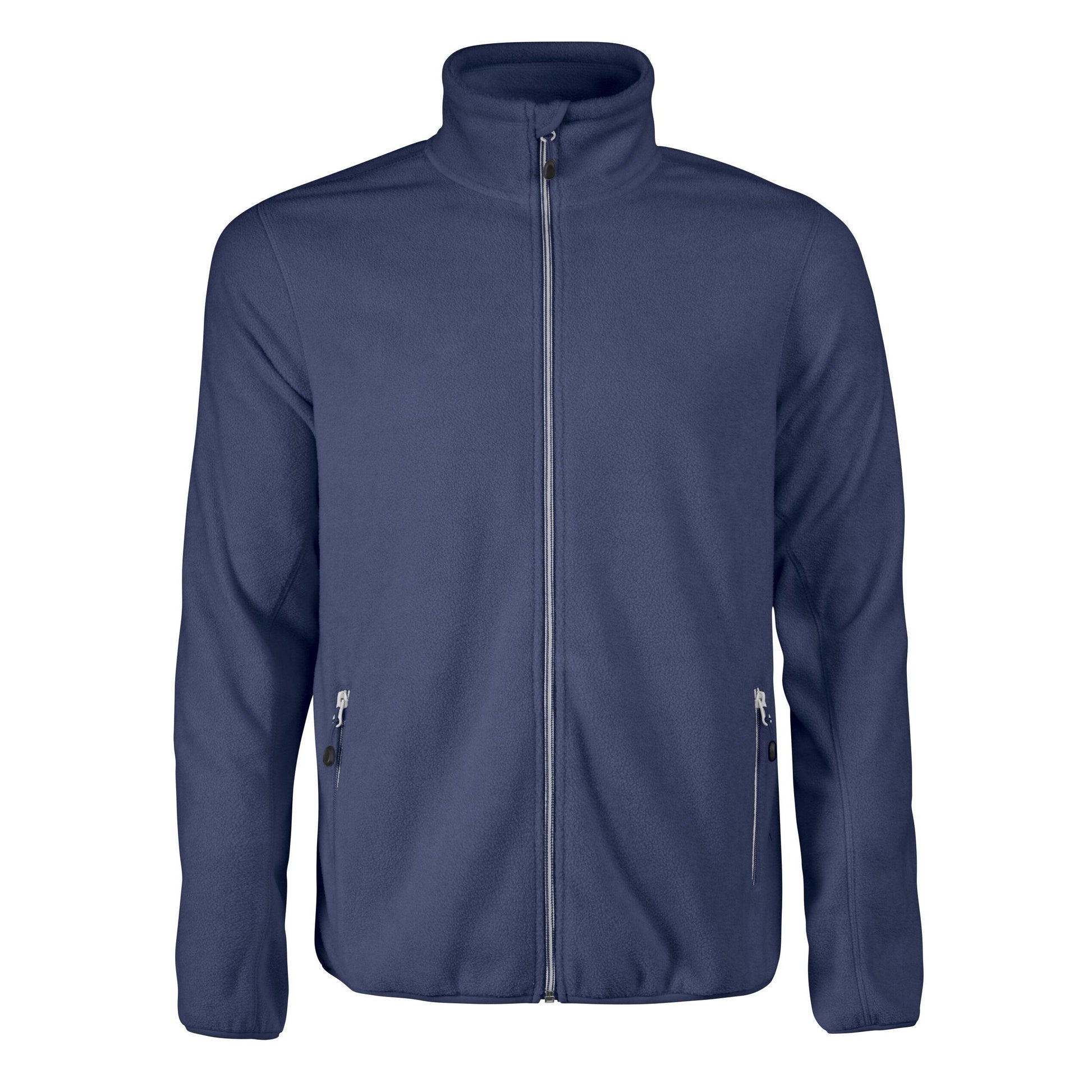 Navy - Back - Printer Mens Rocket Full Zip Fleece Jacket