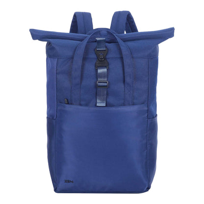 Navy - Side - Shugon Ruby Roll Top Laptop Backpack