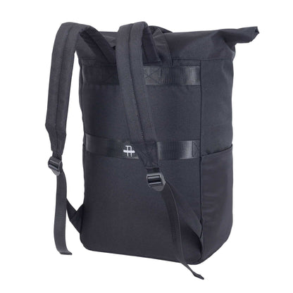 Black-Grey - Back - Shugon Ruby Roll Top Laptop Backpack