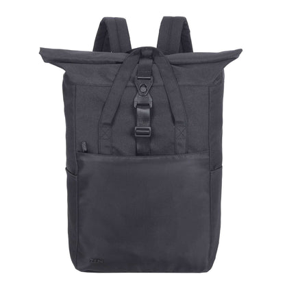 Black-Grey - Side - Shugon Ruby Roll Top Laptop Backpack