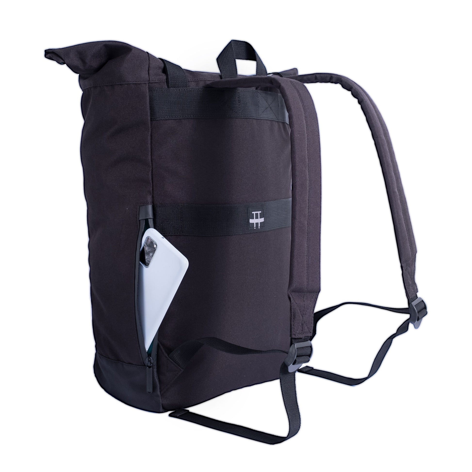 Black - Back - Shugon Budapest Laptop Backpack